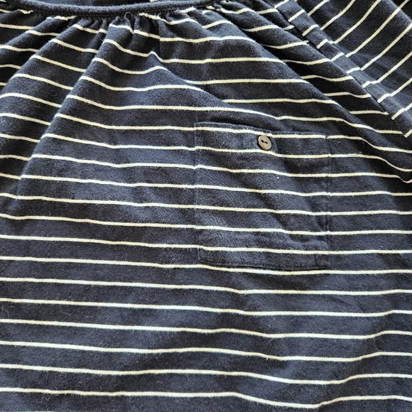 Striped black and white joe FRESH top soft office casual xl - Picture 4 of 5